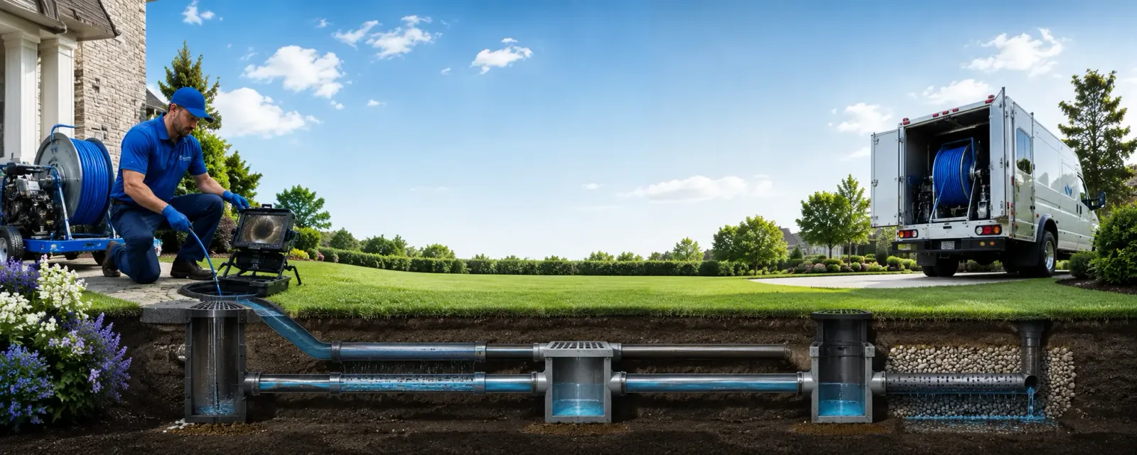 Outdoor drain cleaning information for Schulter, OK